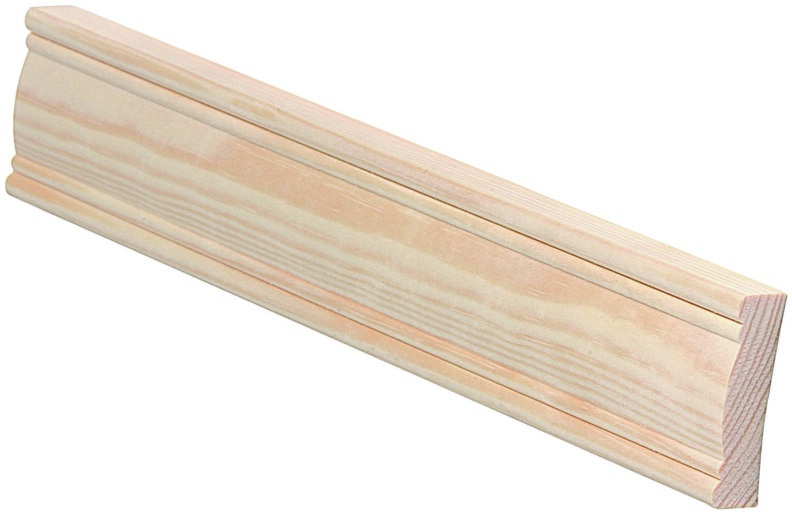 12×42 Peitelista, koriste, mänty, puuvalmis